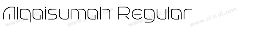 Alqaisumah Regular字体转换